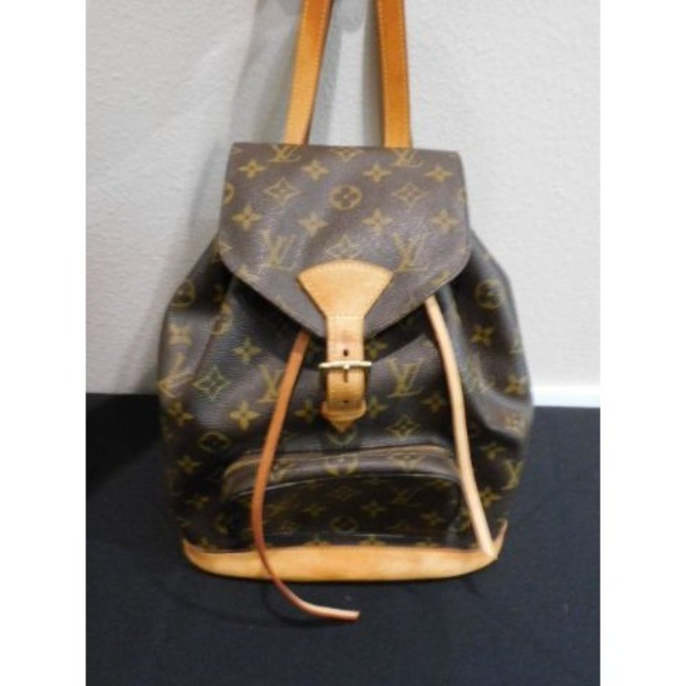 Louis Vuitton Backpack Montsouris Bag Monogram France MM Vintage - Picture 5 of 16